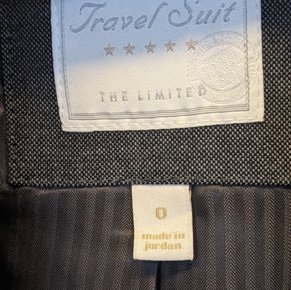 The Limited Travel Suit 2 Button Blazer Cassidy Fit Pant Gray Women’s Size 0/2 - Picture 6 of 7